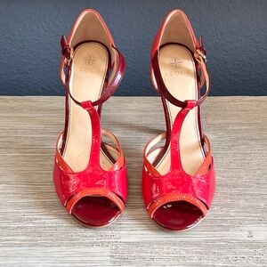 Isola Scarlet and Tangerine Sandals